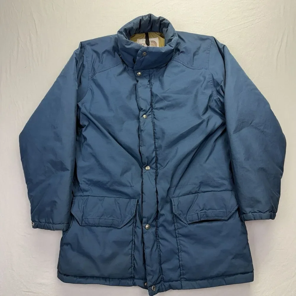 Vintage The North Face Brown Label ‎ Parka XL Blue Gorpcore Puffer Jacket USA